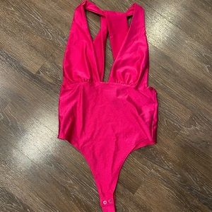 Hot pink bodysuit
